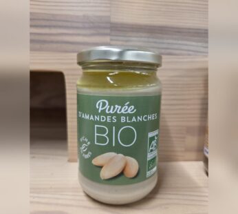 Purée d’amande blanche Bio pot 300g