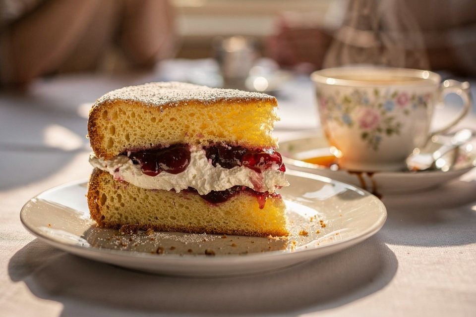Gâteau au yaourt fourré à la confiture
