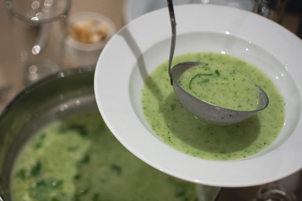 Velouté de brocoli au bleu